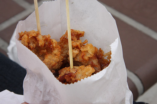 Popcorn chicken at The Mighty Boba Truck Popcorn chicken at The Mighty Boba Truck